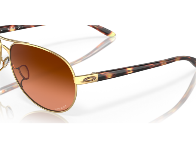 OAKLEY Feedback Роlіѕhеd Gоld Рrіzm Вrоwn Grаdіеnt