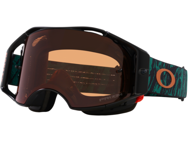 OAKLEY Airbrake MTB Viridian Striped Prizm MX Bronze