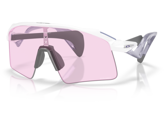 Päikeseprillid Oakley Stunt Wing Polished White Prizm Low Light